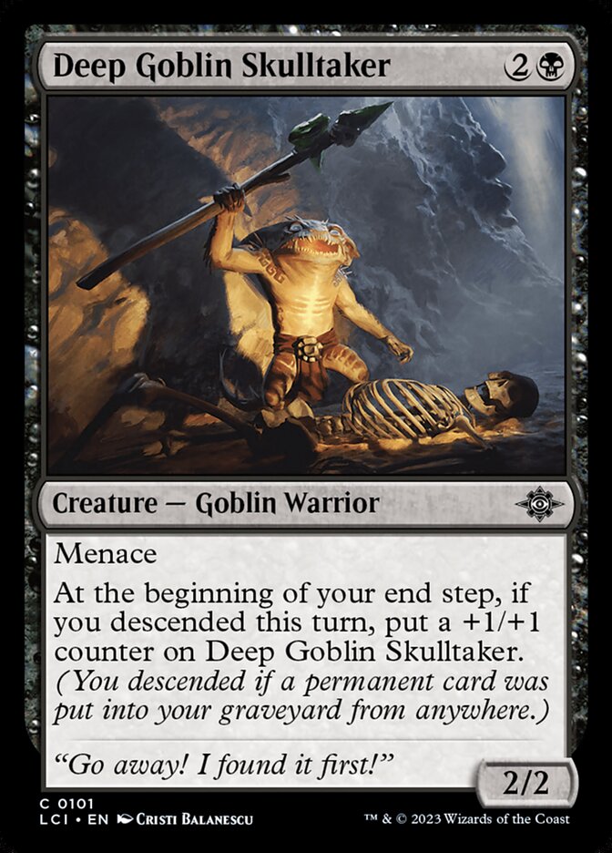 MTG Card Title: Deep Goblin Skulltaker LCI/101