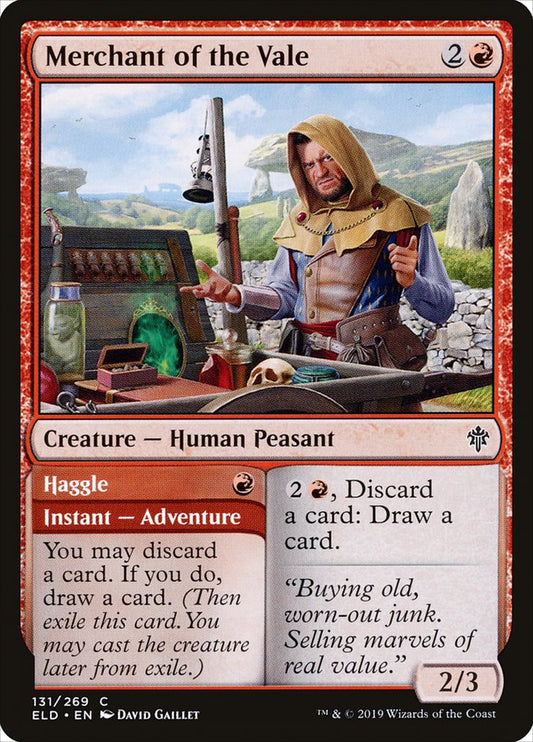 MTG Card Title: Merchant of the Vale // Haggle ELD/131