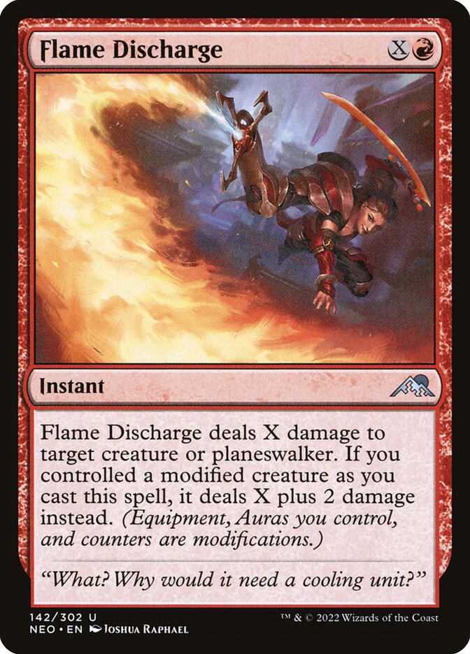 MTG Card Title: Flame Discharge NEO/142