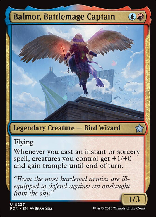 MTG Card Title: Balmor, Battlemage Captain FDN/237