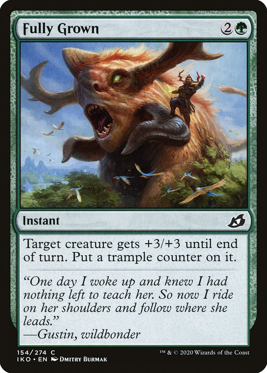 MTG Card Title: Fully Grown IKO/154