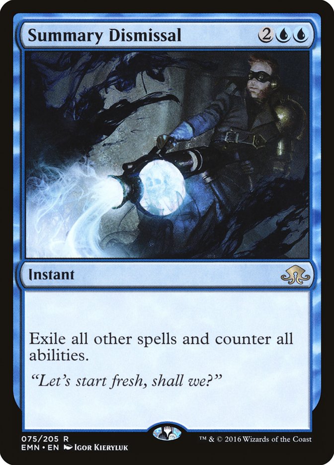 MTG Card Title: Summary Dismissal EMN/75