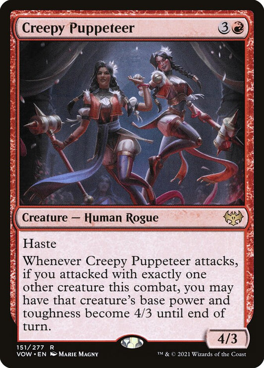 MTG Card Title: Creepy Puppeteer VOW/151