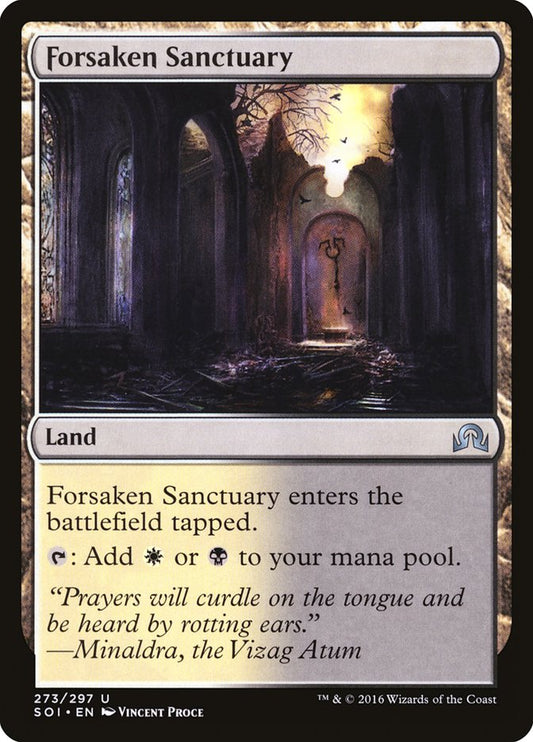 MTG Card Title: Forsaken Sanctuary SOI/273