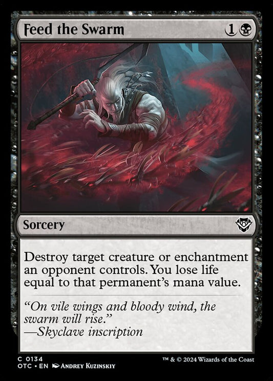 MTG Card Title: Feed the Swarm OTC/134