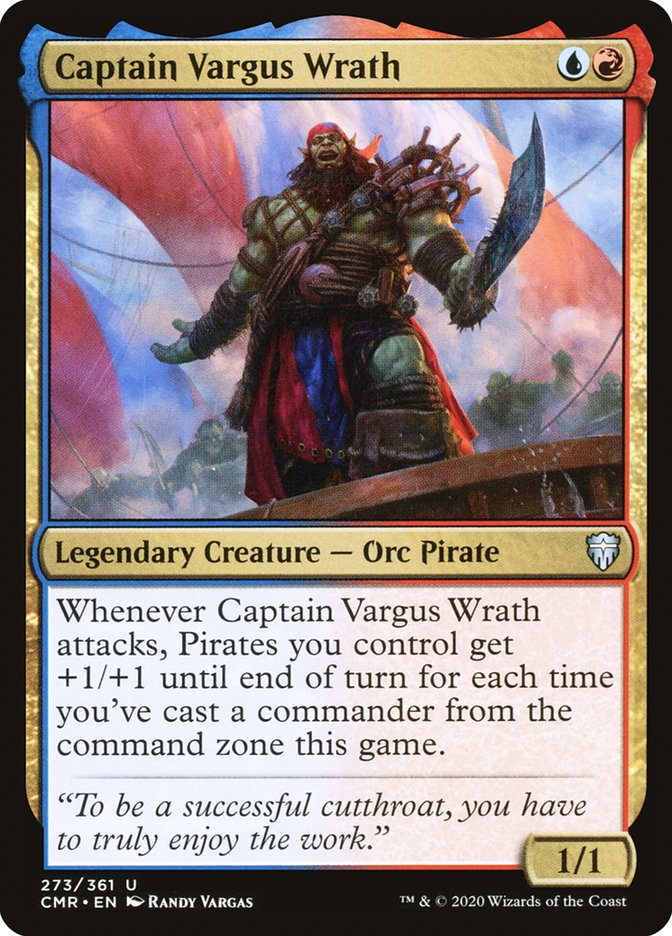 MTG Card Title: Captain Vargus Wrath CMR/273