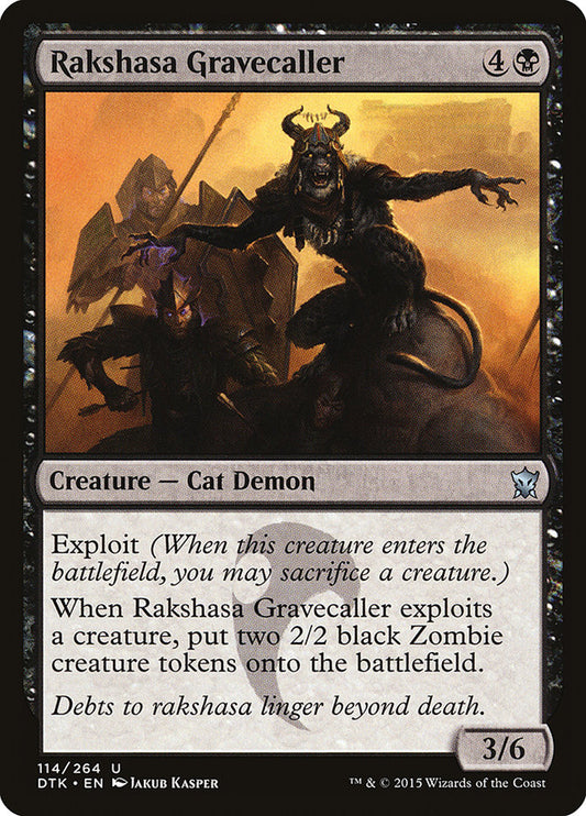 MTG Card Title: Rakshasa Gravecaller DTK/114