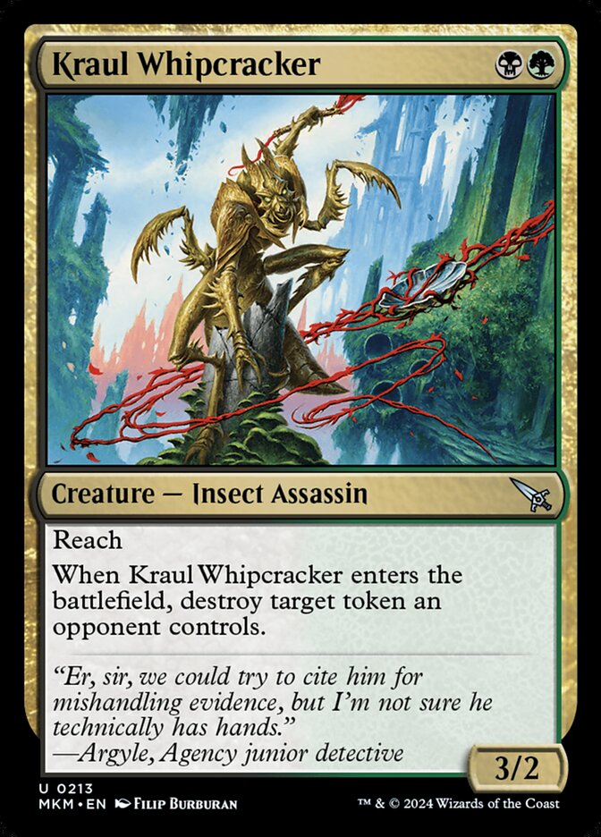 MTG Card Title: Kraul Whipcracker MKM/213