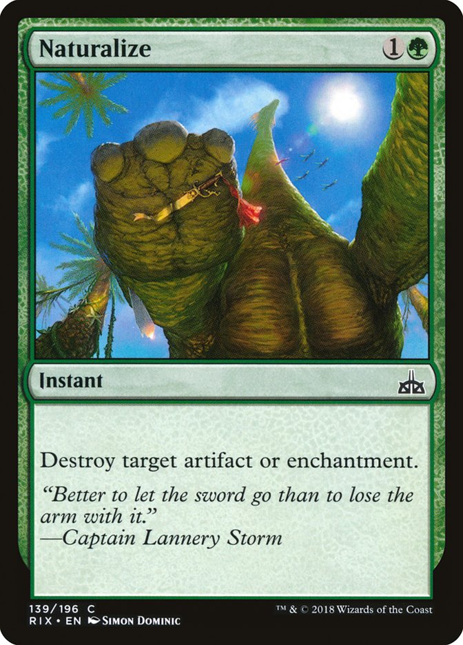 MTG Card Title: Naturalize RIX/139