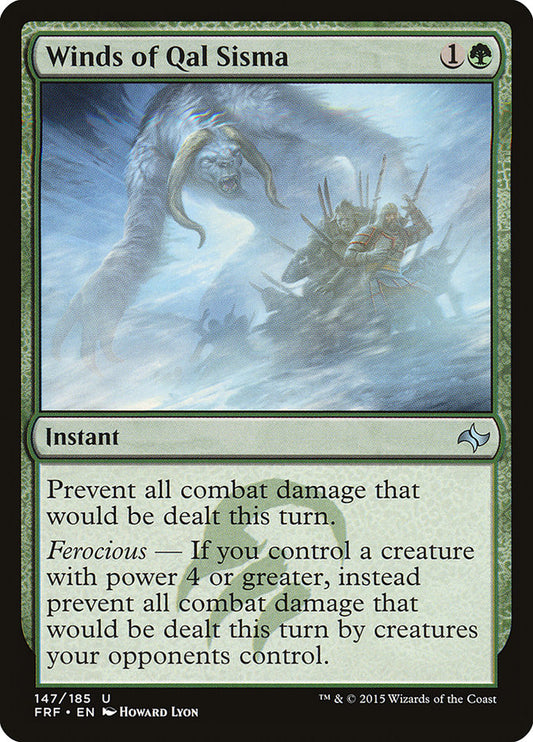 MTG Card Title: Winds of Qal Sisma FRF/147