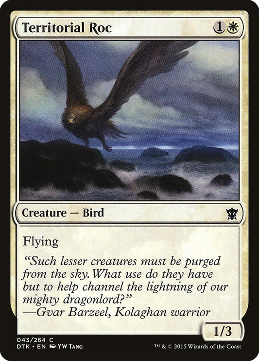 MTG Card Title: Territorial Roc DTK/43