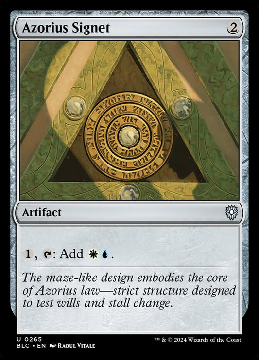 MTG Card Title: Azorius Signet BLC/265
