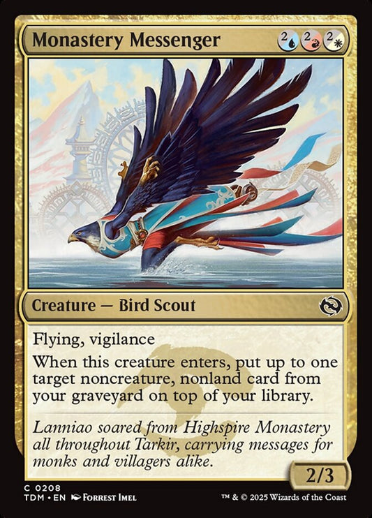 MTG Card Title: Monastery Messenger TDM/208