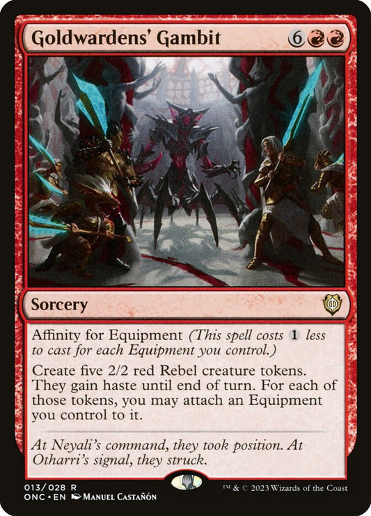 MTG Card Title: Goldwardens' Gambit ONC/13