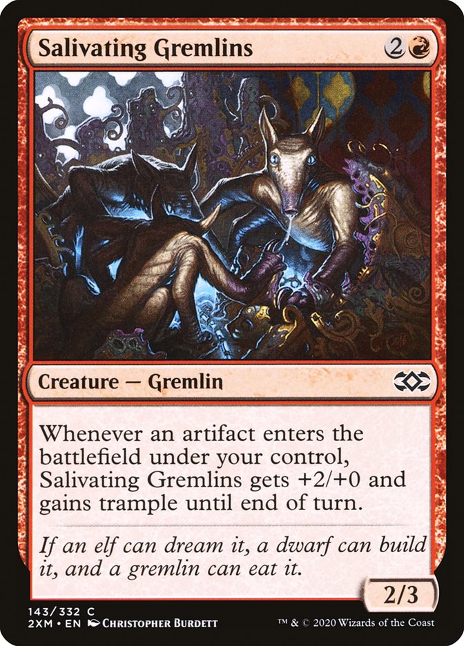 MTG Card Title: Salivating Gremlins 2XM/143