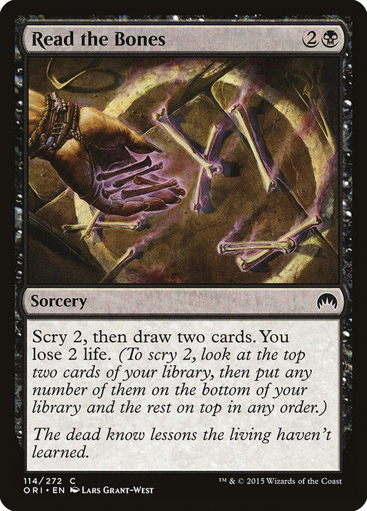 MTG Card Title: Read the Bones ORI/114