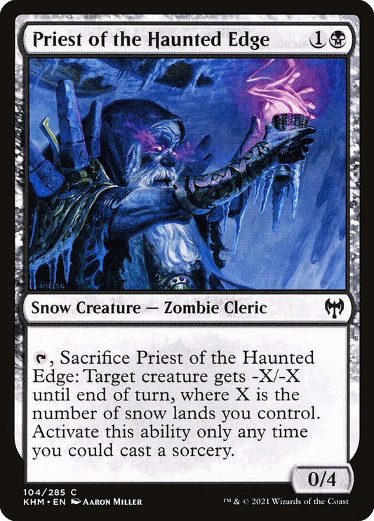 MTG Card Title: Priest of the Haunted Edge KHM/104
