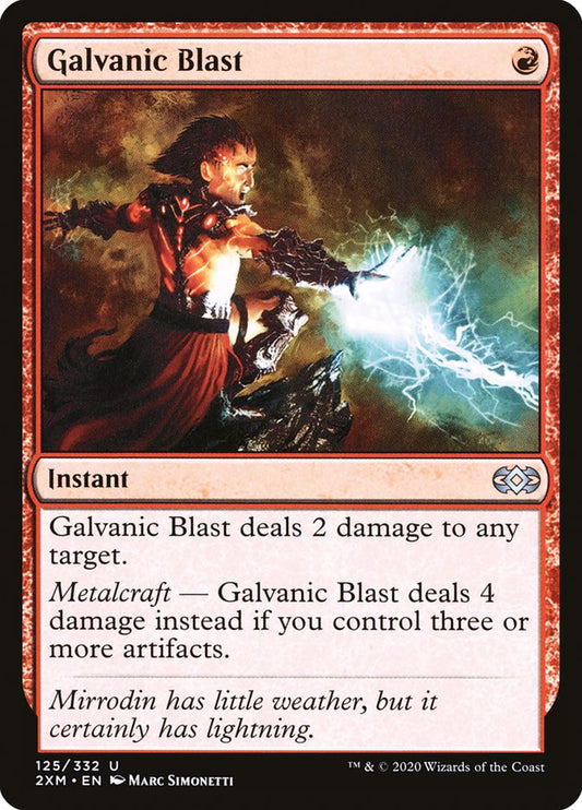 MTG Card Title: Galvanic Blast 2XM/125
