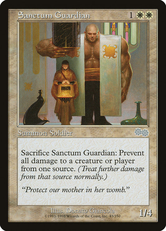 MTG Card Title: Sanctum Guardian USG/43