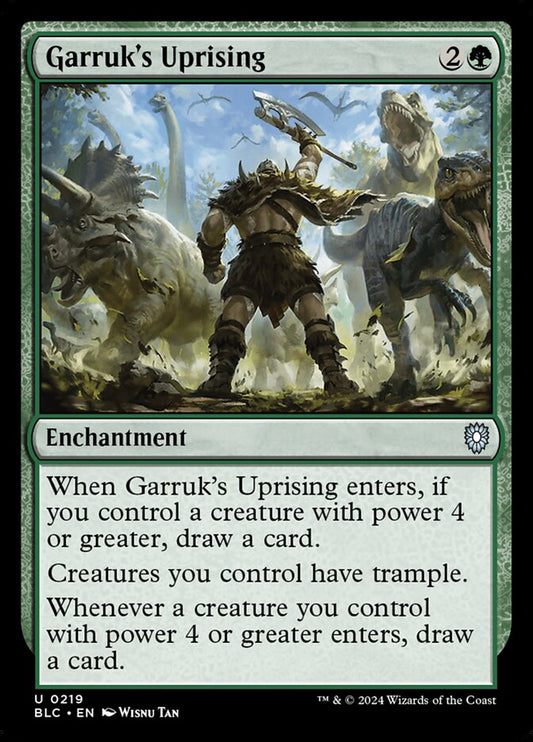MTG Card Title: Garruk's Uprising BLC/219