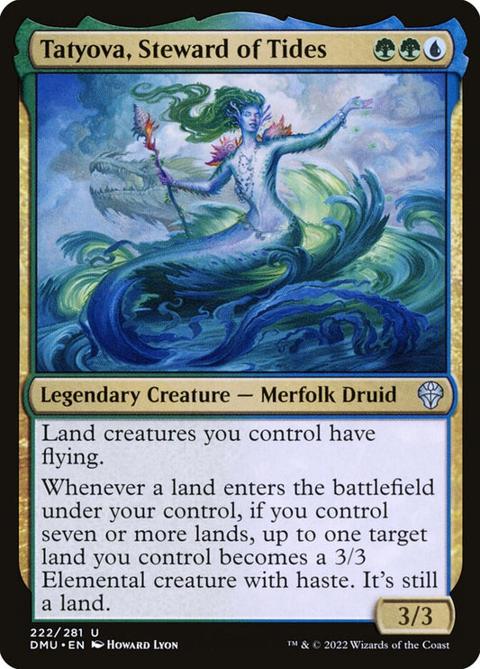 MTG Card Title: Tatyova, Steward of Tides DMU/222