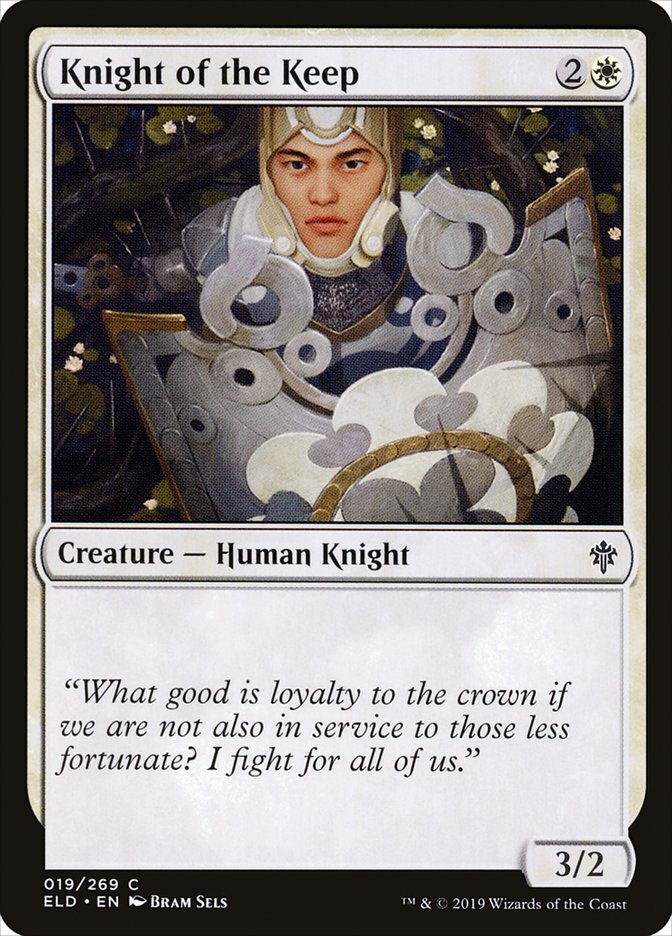 MTG Card Title: Knight of the Keep ELD/19