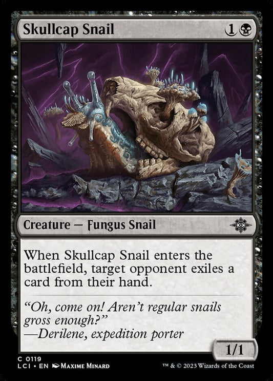 MTG Card Title: Skullcap Snail LCI/119