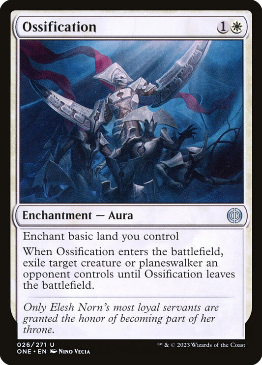 MTG Card Title: Ossification ONE/26