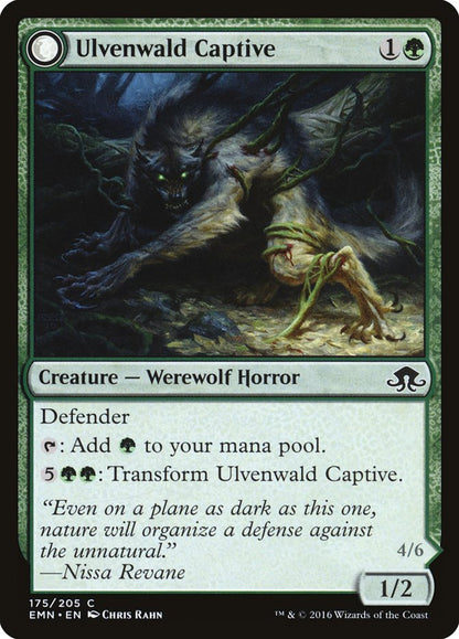 MTG Card Title: Ulvenwald Captive // Ulvenwald Abomination EMN/175