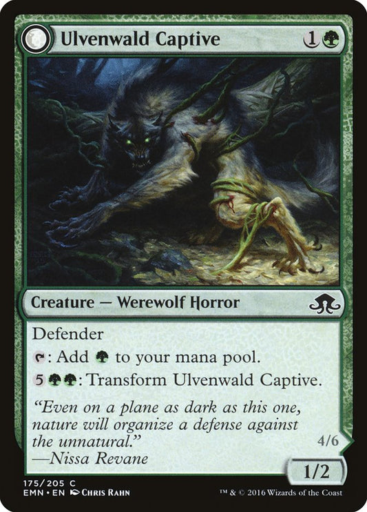 MTG Card Title: Ulvenwald Captive // Ulvenwald Abomination EMN/175