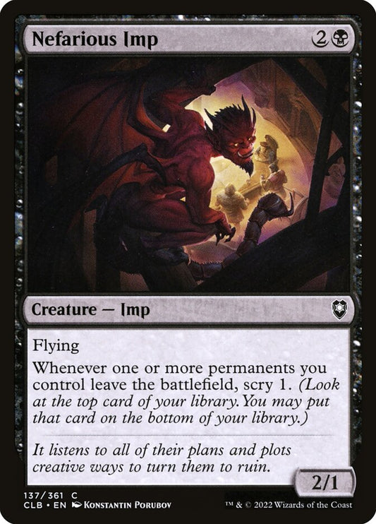 MTG Card Title: Nefarious Imp CLB/137