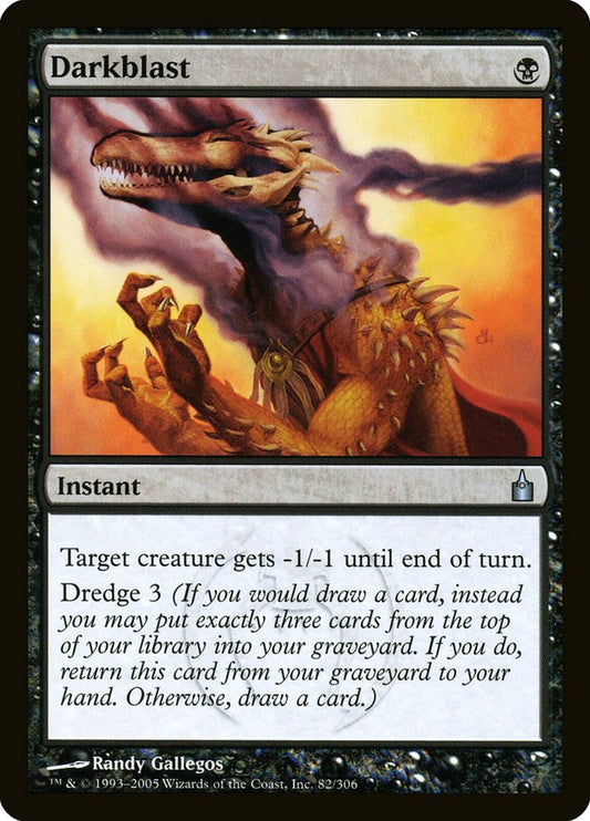 MTG Card Title: Darkblast RAV/82