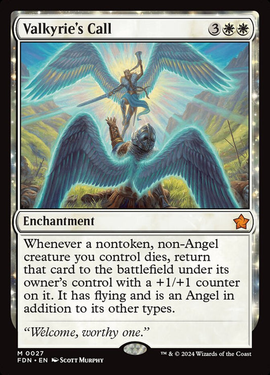 MTG Card Title: Valkyrie's Call FDN/27