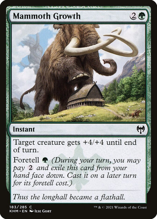 MTG Card Title: Mammoth Growth KHM/183
