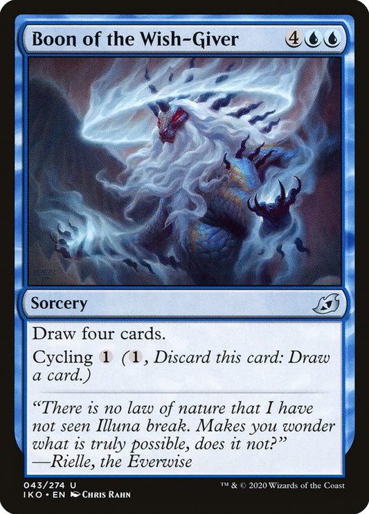 MTG Card Title: Boon of the Wish-Giver IKO/43