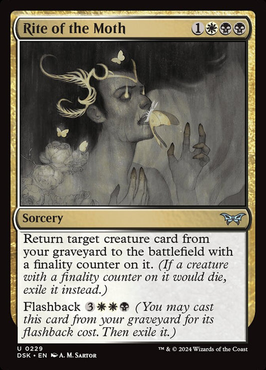 MTG Card Title: Rite of the Moth DSK/229