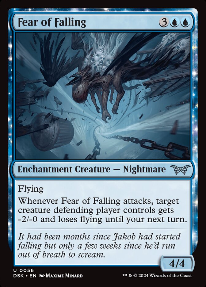 MTG Card Title: Fear of Falling DSK/56