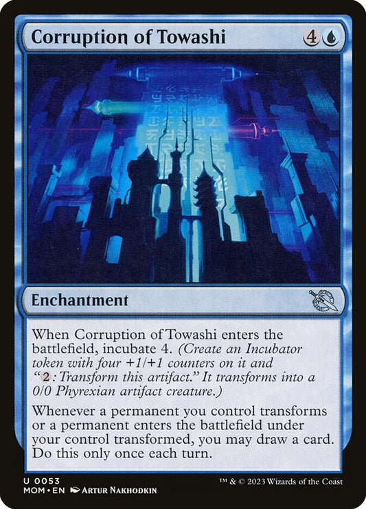 MTG Card Title: Corruption of Towashi MOM/53