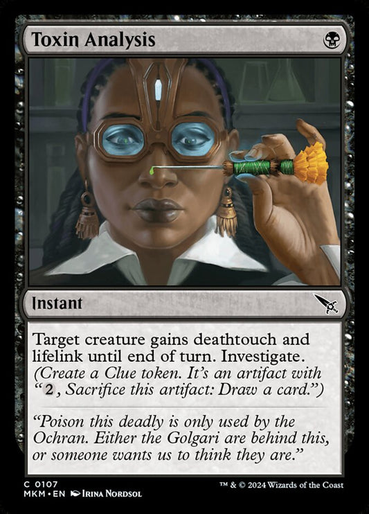 MTG Card Title: Toxin Analysis MKM/107