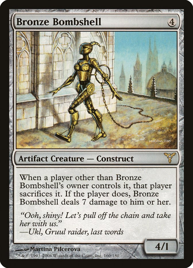 MTG Card Title: Bronze Bombshell DIS/160