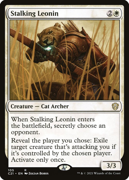 MTG Card Title: Stalking Leonin C21/105