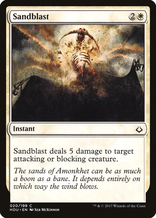 MTG Card Title: Sandblast HOU/20