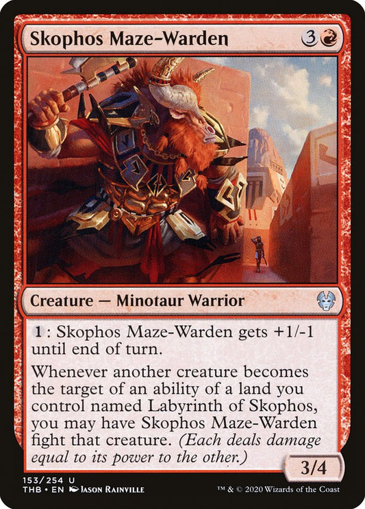 MTG Card Title: Skophos Maze-Warden THB/153