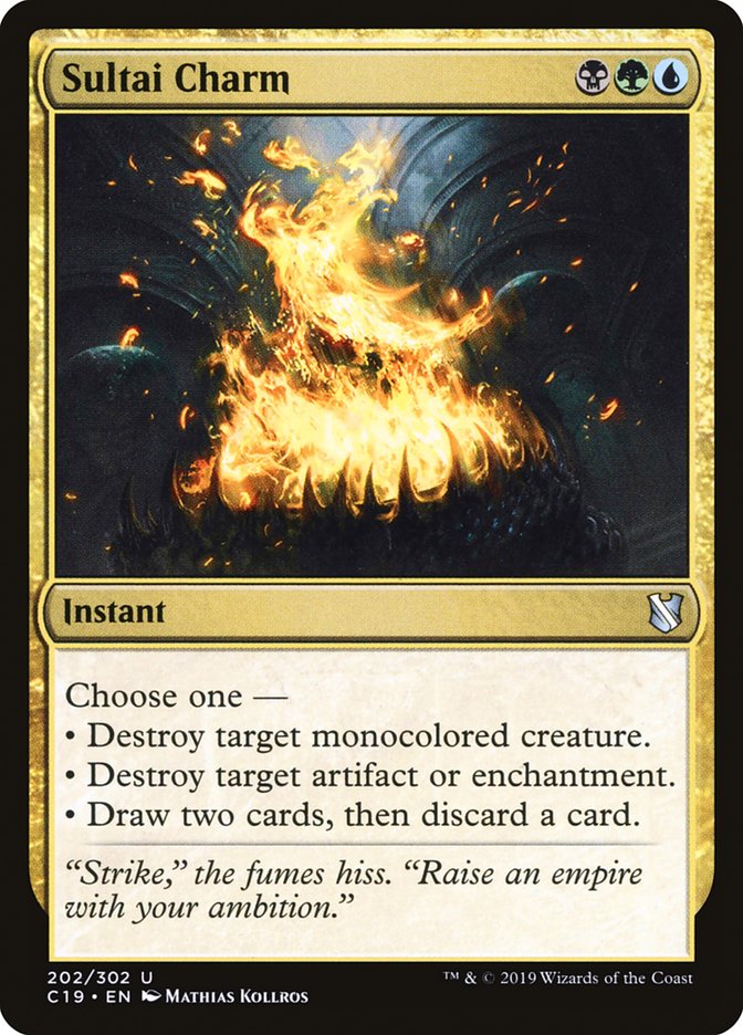 MTG Card Title: Sultai Charm C19/202