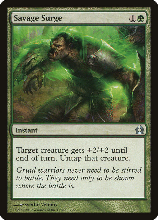 MTG Card Title: Savage Surge RTR/133