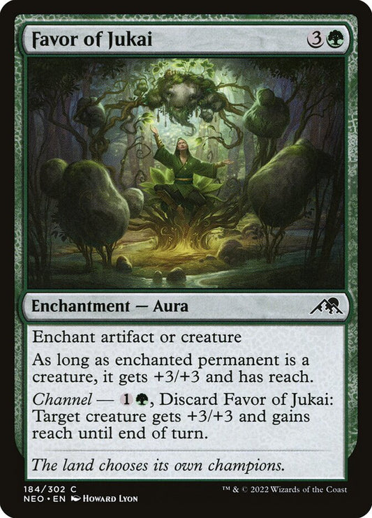 MTG Card Title: Favor of Jukai NEO/184