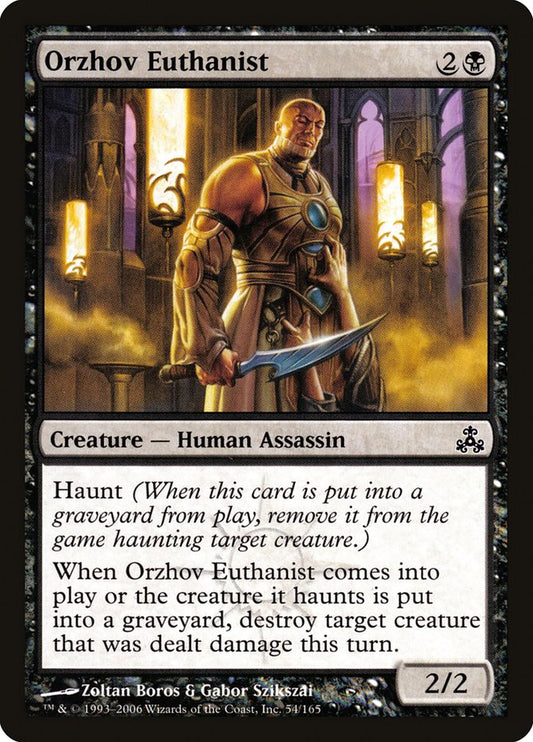 MTG Card Title: Orzhov Euthanist GPT/54