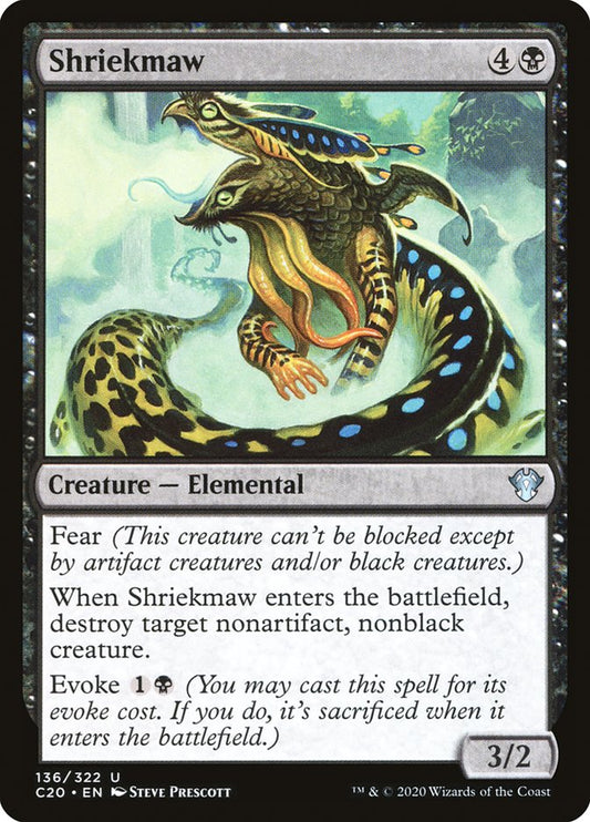 MTG Card Title: Shriekmaw C20/136
