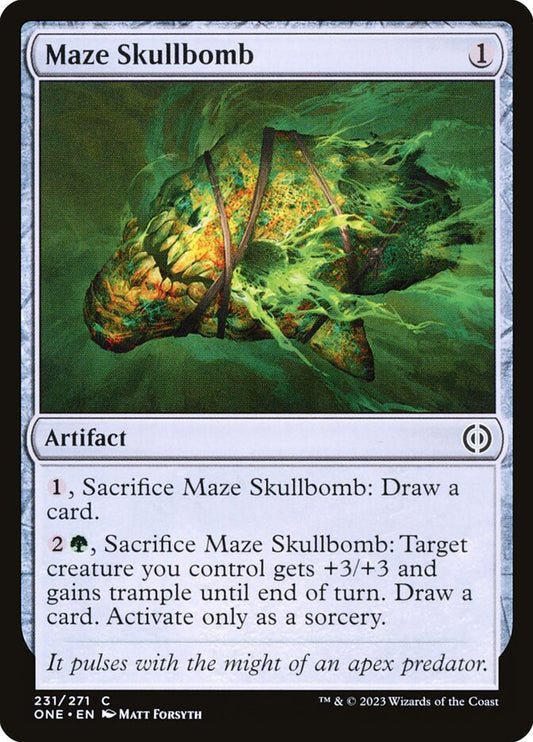 MTG Card Title: Maze Skullbomb ONE/231