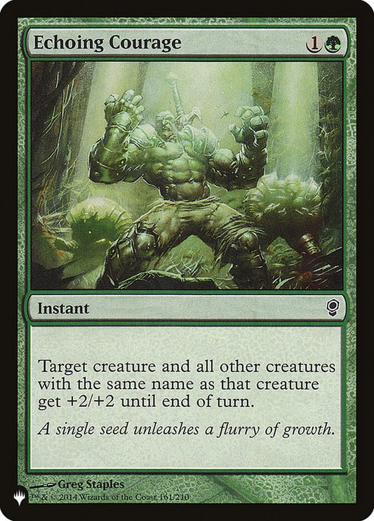 MTG Card Title: Echoing Courage PLST/CNS-161